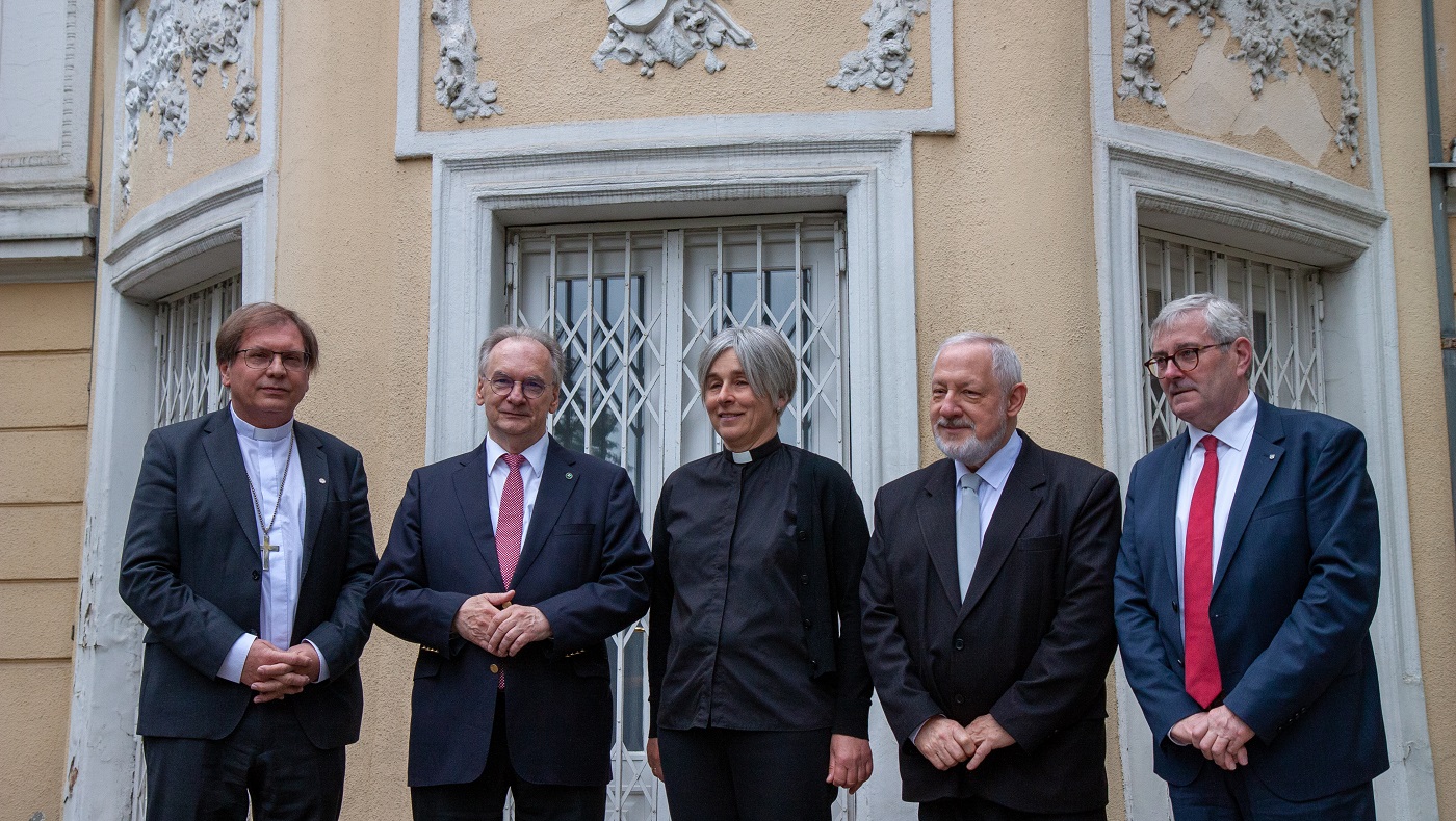Rangos német delegáció az Északi Egyházkerület Püspöki Hivatalában