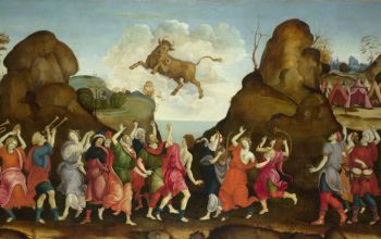 Filippino Lippi: Az aranyborjú imádása